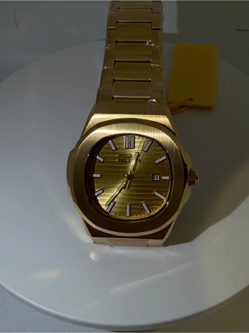 Invicta Speedway Gold Stainless Steel Men's Watch - Luxury Analog Date